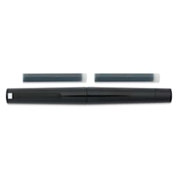 Sailor TUZU Adjust Fountain Pen - Black, Medium, with replacement ink cartridges