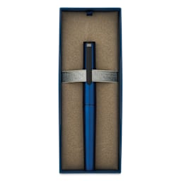 Sailor TUZU Adjust Fountain Pen - Metallic Blue, Fine, in open packaging