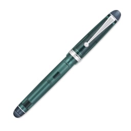 Pilot Custom 74 Fountain Pen - Forest Green, Medium, cap on