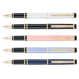 Pilot Grance Fountain Pens, laid out (image may show a different size nib)
