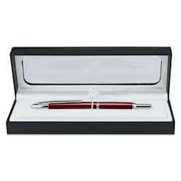 Pilot Vanishing Point Decimo Fountain Pen - Burgundy, Medium, inside of the packaging