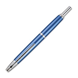 Pilot Vanish Point Decimo Fountain Pen - Light Blue, Medium, nib retracted