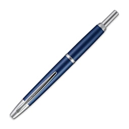 Pilot Vanish Point Decimo Fountain Pen - Navy, Medium, nib retracted
