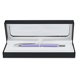 Pilot Vanish Point Decimo Fountain Pen - Purple, Fine, inside of the packaging