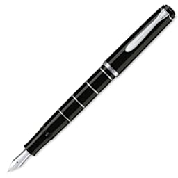 Pelikan M215 Fountain Pen - Black, Broad Nib (image may show a different size nib) 