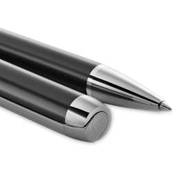 Pelikan Pura Ballpoint Pen - Anthracite close up of both ends