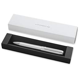 Pelikan Pura Ballpoint Pen - Silver in case