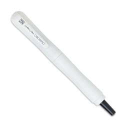 Kuretake Zig Cocoiro Letter Pen - White, Extra Fine Brush Nib, nib removed to show ink cartridge