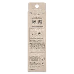 Kuretake Zig Cocoiro Letter Pen - Black, Extra Fine Brush Nib, back of packaging