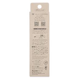 Kuretake Zig Cocoiro Letter Pen - Fog Gray, Extra Fine Brush Nib, back of packaging