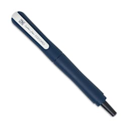 Kuretake Zig Cocoiro Letter Pen - Deep Blue, Extra Fine Brush Nib, nib removed to show ink cartridge