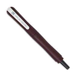 Kuretake Zig Cocoiro Letter Pen - Bordeaux Red, Extra Fine Brush Nib, nib removed to show ink cartridge