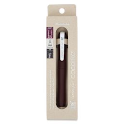Kuretake Zig Cocoiro Letter Pen - Bordeaux Red, Extra Fine Brush Nib, front of packaging
