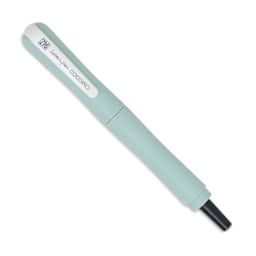 Kuretake Zig Cocoiro Letter Pen - Haze Blue, Extra Fine Brush Nib, nib removed to show ink cartridge