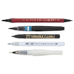 Kuretake Zig Illustration Set - Set of 5, Basic No. 3, contents