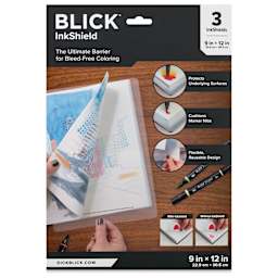 Blick InkShield - 9" x 12", Pkg of 3, front of package