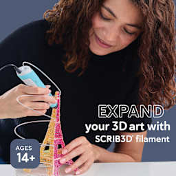Scrib3D PLA Filament Refills. Expand your #D art with Scrib3D filament. Ages 14+.