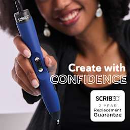 Scrib3D Advanced 3D Printing Pen Set. Create with confidence. Scrib3D 2-year replacement guarantee.  