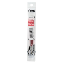 Pentel EnerGel Liquid Gel Pen Refill - Coral Pink, 0.7 mm, front of packaging