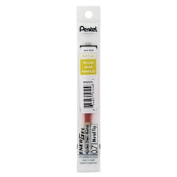 Pentel EnerGel Liquid Gel Pen Refill - Yellow, 0.7 mm, front of packaging