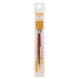 Pentel EnerGel Liquid Gel Pen Refill - Orange, 0.5 mm, front of packaging