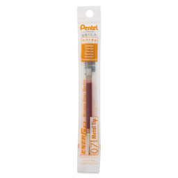 Pentel EnerGel Liquid Gel Pen Refill - Orange, 0.7 mm, front of packaging
