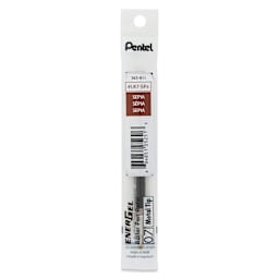 Pentel EnerGel Liquid Gel Pen Refill - Sepia, 0.7 mm, front of packaging