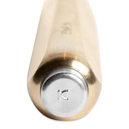 Kolo Tino Raw Metal Ballpoint Pen - Raw Brass, close up of push button