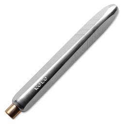 Kolo Tino Raw Metal Ballpoint Pen - Raw Aluminum, retracted