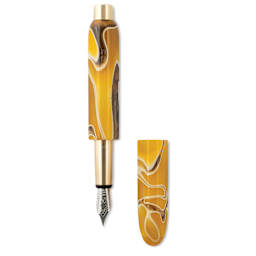 Kolo Tino Acrylic Fountain Pen - Dune, Limited Edition, cap off