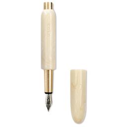 Kolo Tino Acrylic Fountain Pen - Mother of Pearl, Limited Edition, cap off