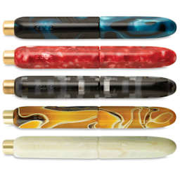 Kolo Tino Acrylic Fountain Pens, Limited Edition with caps on