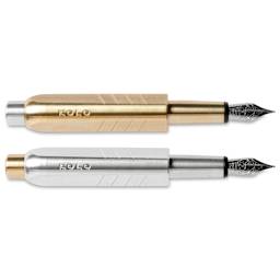 Kolo Tino Raw Metal Fountain Pens, without caps