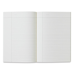 Notem Vita Notebook - Rose, Ruled, 6-1/2" x 9-1/4", open