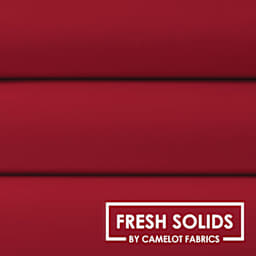 Camelot Fresh Solids Cotton Fabric - Crimson, 44" x 15 yds