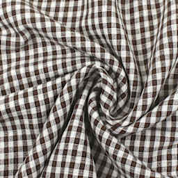 Camelot Linen Checks - Brown, 57" x 15 yds, rolled up