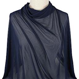 Camelot Solid Mesh - Navy, 57" x 15 yds, mesh shaw