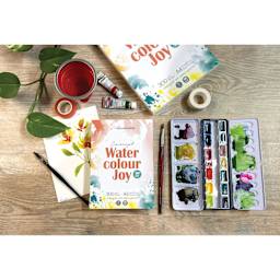 Hahnemühle Concept Watercolor Joy Pads, with watercolor supplies
