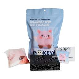 Pokeya Needle Felting Kit - Grumbleton The Pigasus, packaging and contents