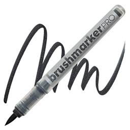Karin Brushmarkers Pro Marker - Black marker and swatch
