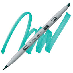 Tombow ABT PRO Alcohol Marker - Sea Blue, P373 marker and swatch