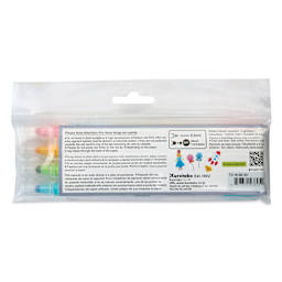 Zig Clean Color Dot Markers - Set of 4, Assorted Colors, back of the packaging