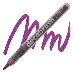 Karin DécoBrush Metallic Marker - Metallic Pink  marker and swatch