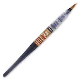 Sennelier Ink Brush - Yellow Ochre - with cap removed