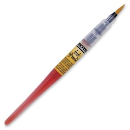 Sennelier Ink Brush - Sennelier Yellow color, shown uncapped