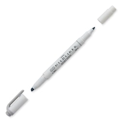 Zebra Mildliner Double Ended Creative Marker - Gray (Caps off)