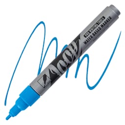 Loop Water-Based Acrylic Marker - Metz, 2 mm marker and swatch
