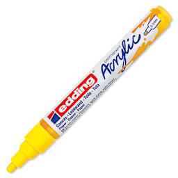 Edding Acrylic Paint Marker - Traffic Yellow 905, Medium, Cap Off