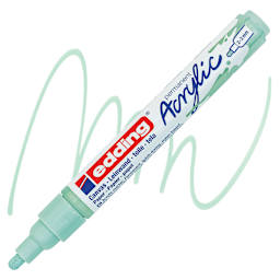 Edding Acrylic Paint Marker - Mellow Mint 928, Medium marker and swatch