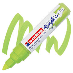 Edding Acrylic Paint Marker - Pastel Green 917, Broad marker and swatch